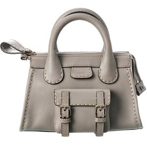 Chloé Edith mini handbag in cashmere grey - leather - NWT